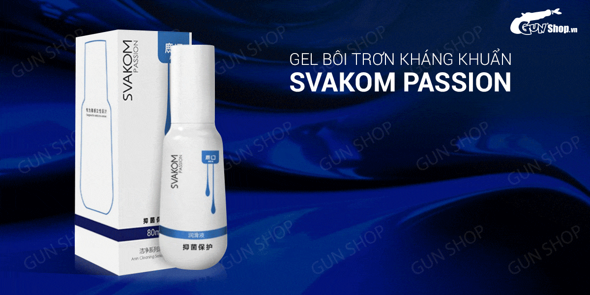 Gel bôi trơn Svakom Passion 80ml - Kháng khuẩn, dịu nhẹ, tăng khoái cảm Gel bôi trơn Svakom Passion 80ml - Kháng khuẩn, dịu nhẹ, tăng khoái cảm