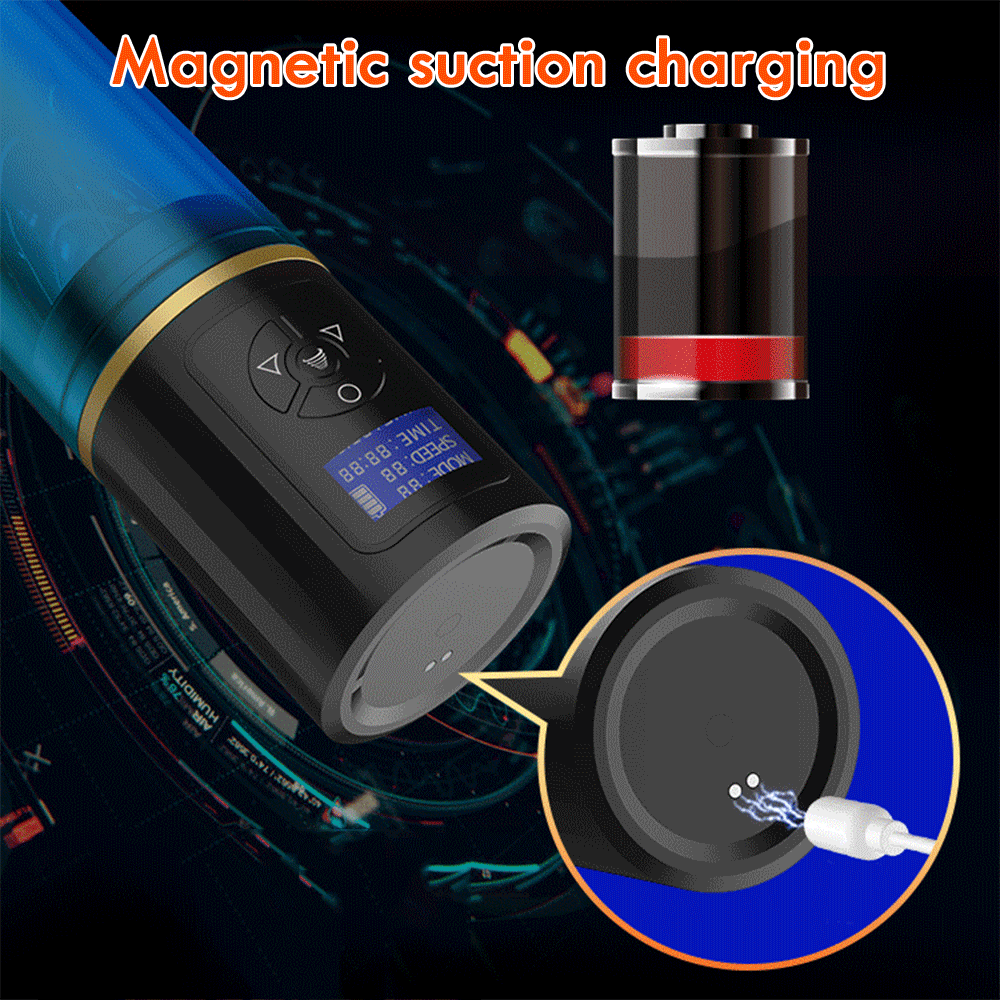 Máy tập dương vật tự động LCD massage nước sạc hiệu quả Máy tập dương vật tự động LCD massage nước sạc hiệu quả