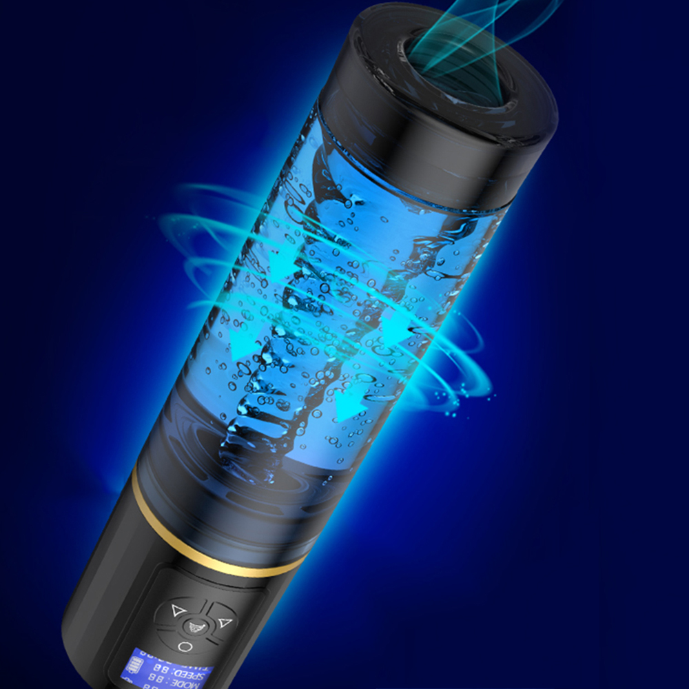 Máy tập dương vật tự động LCD massage nước sạc hiệu quả Máy tập dương vật tự động LCD massage nước sạc hiệu quả