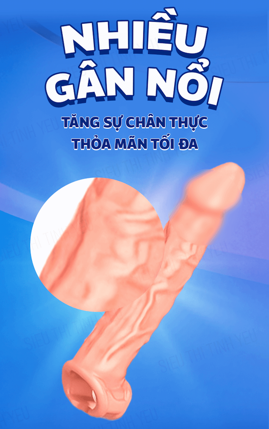 Bao cao su đôn dên da người quai đeo tròng bìu tăng kích thước Bao cao su đôn dên da người quai đeo tròng bìu tăng kích thước