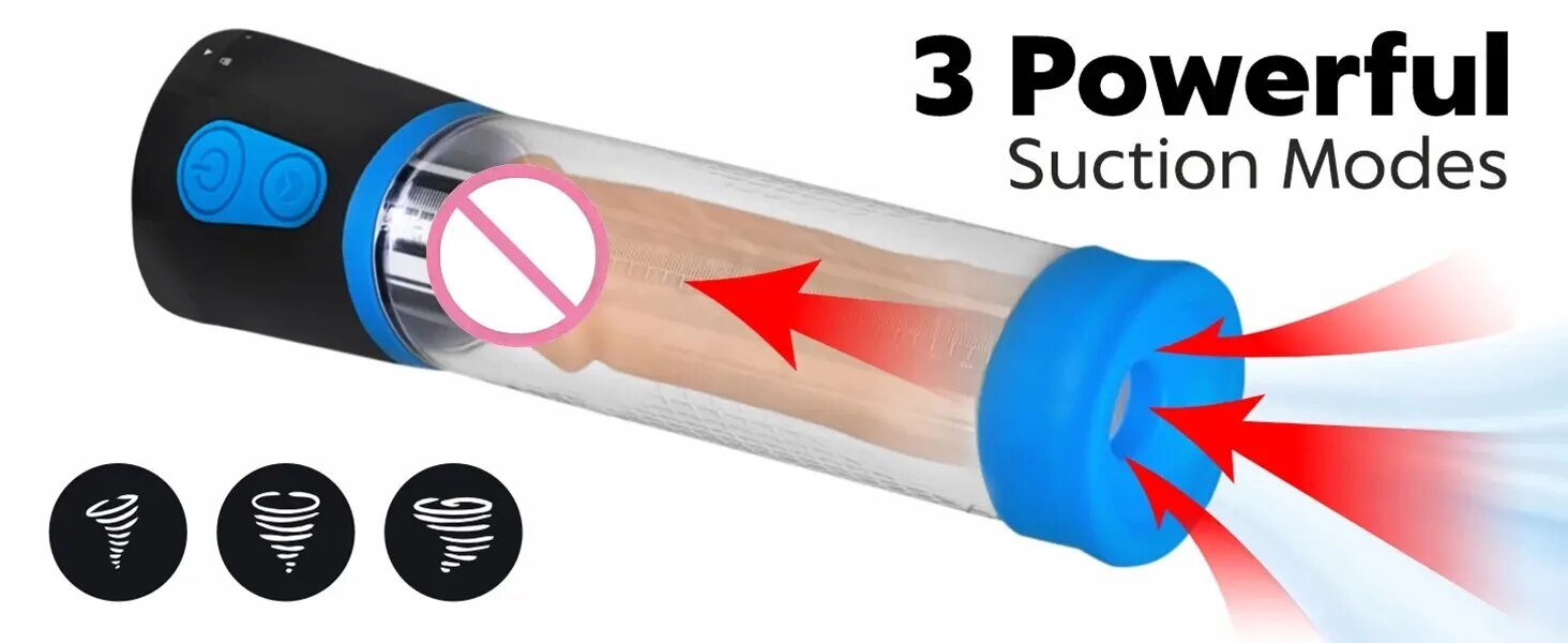 Máy tập tăng kích thước dương vật Men PowerUp hút chân không hiệu quả Máy tập tăng kích thước dương vật Men PowerUp hút chân không hiệu quả