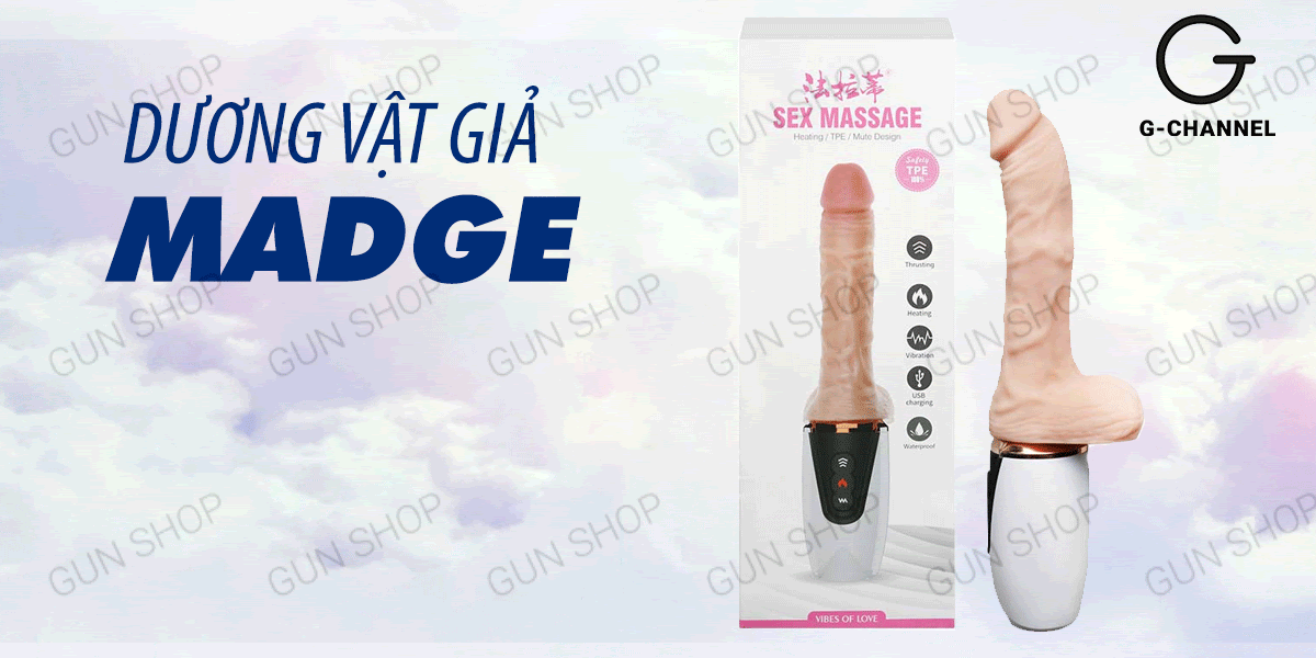 Dương vật giả Dibe cao cấp rung thụt tỏa nhiệt USB tiện lợi Dương vật giả Dibe cao cấp rung thụt tỏa nhiệt USB tiện lợi