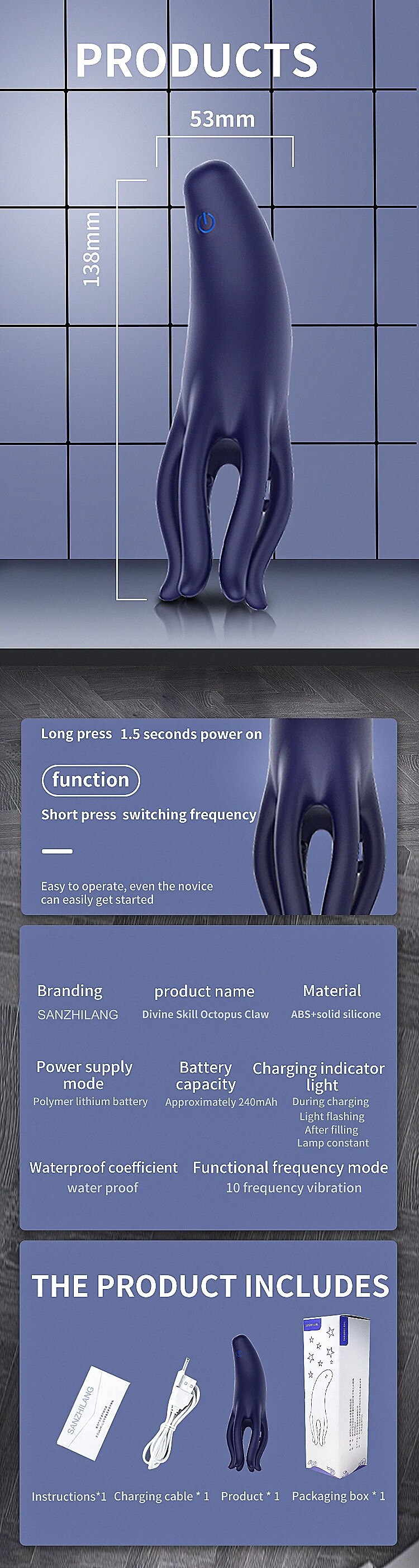 Máy massage bạch tuộc Heseks kích thích cậu nhỏ tăng khoái cảm kéo dài Máy massage bạch tuộc Heseks kích thích cậu nhỏ tăng khoái cảm kéo dài