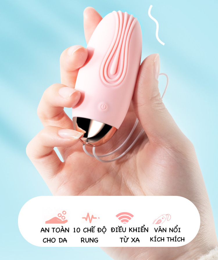 Trứng rung Lilo không dây cao cấp remote USB 10 chế độ thư giãn điểm G Trứng rung Lilo không dây cao cấp remote USB 10 chế độ thư giãn điểm G