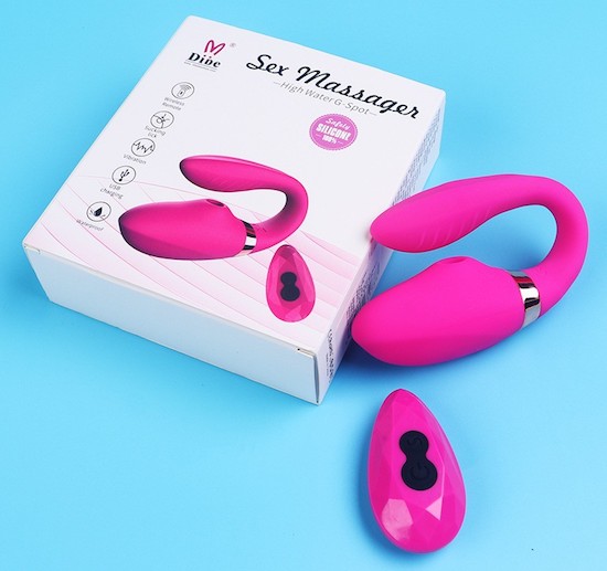 Trứng rung Dibe 2 đầu chữ C điều khiển từ xa 7 chế độ kích thích Trứng rung Dibe 2 đầu chữ C điều khiển từ xa 7 chế độ kích thích