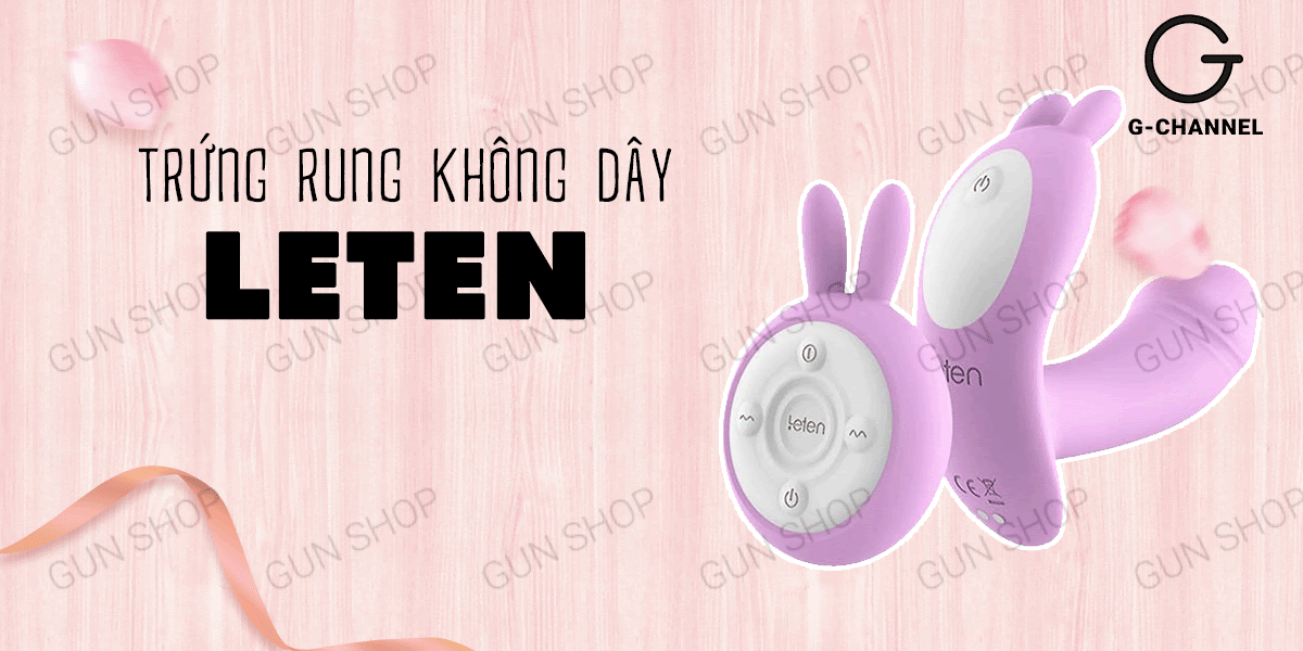 Trứng rung không dây Leten sạc điện 10 chế độ rung kích thích Trứng rung không dây Leten sạc điện 10 chế độ rung kích thích