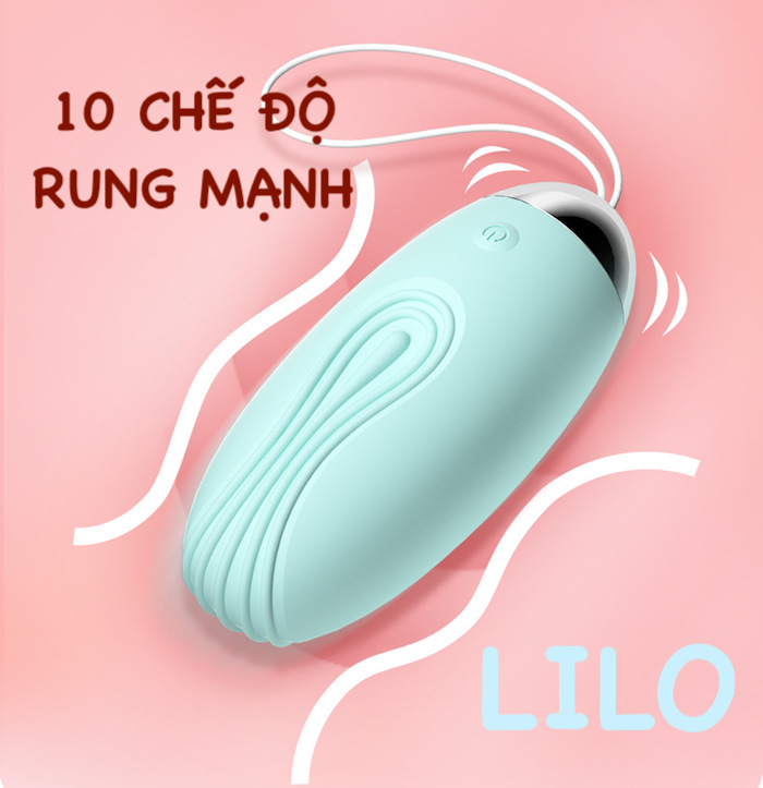 Trứng rung Lilo không dây cao cấp remote USB 10 chế độ thư giãn điểm G Trứng rung Lilo không dây cao cấp remote USB 10 chế độ thư giãn điểm G