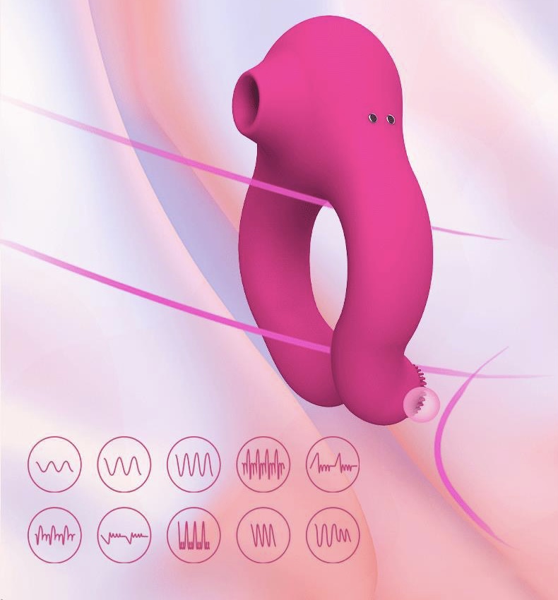 Vòng rung đeo dương vật máy bú mút điểm G cao cấp kích thích mạnh Vòng rung đeo dương vật máy bú mút điểm G cao cấp kích thích mạnh