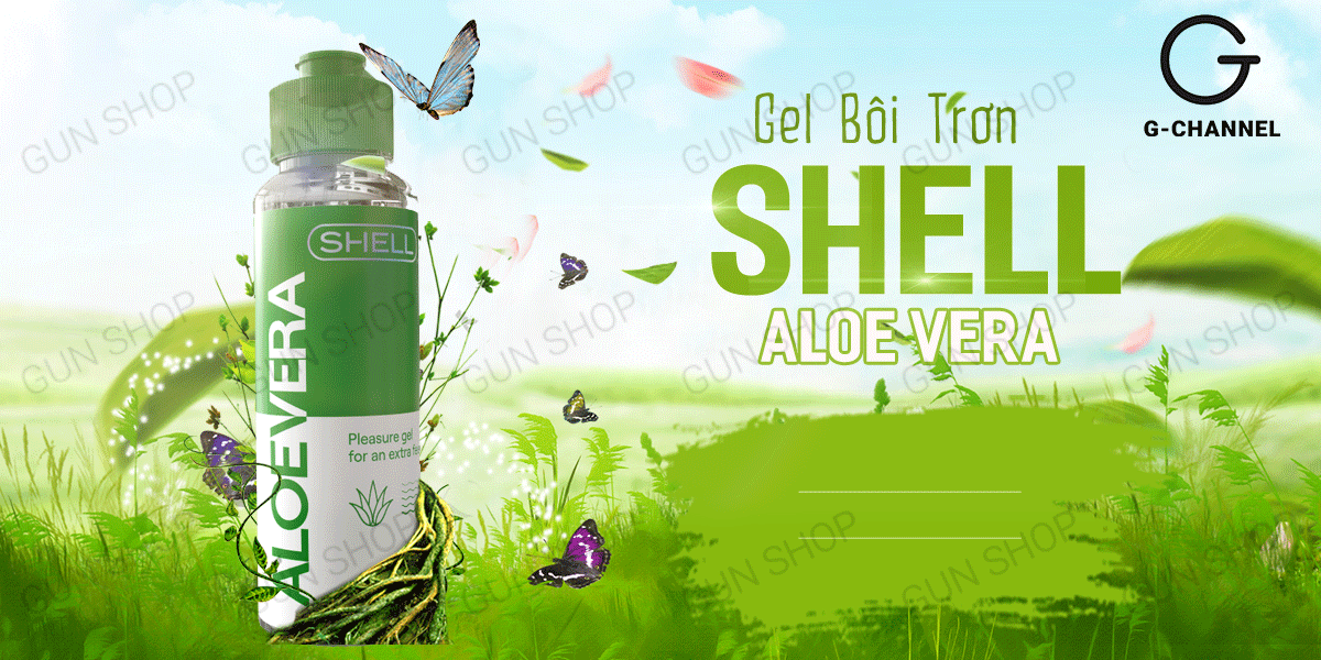  Sỉ Gel bôi trơn tinh chất lô hội - Shell Aloe Vera - Chai 100ml loại tốt