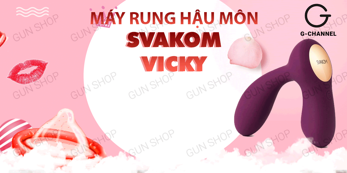 Cửa hàng bán Máy rung hậu môn 35 tần số rung mạnh mẽ sạc điện - Svakom Vicky loại tốt Cửa hàng bán Máy rung hậu môn 35 tần số rung mạnh mẽ sạc điện - Svakom Vicky loại tốt