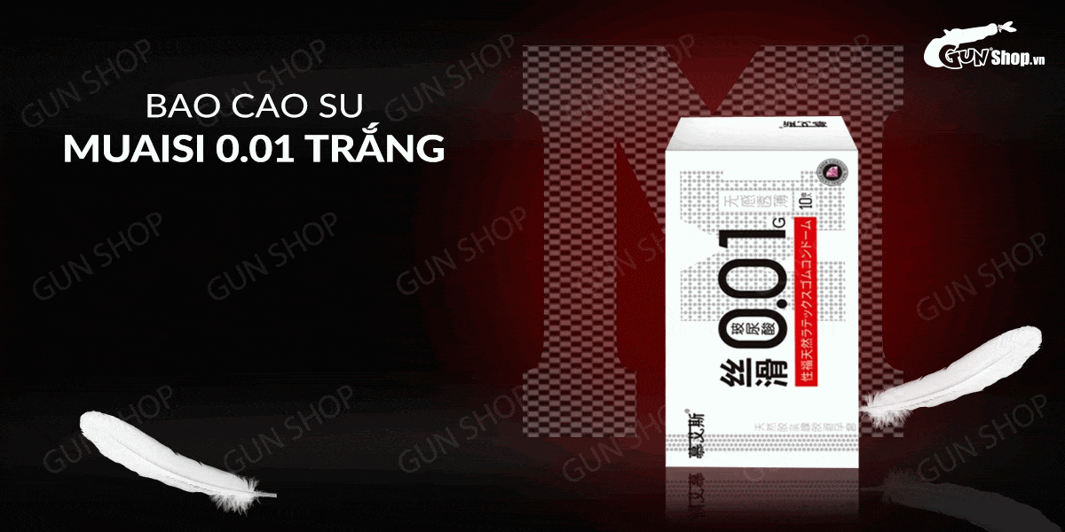 Sỉ Bao cao su Muaisi 0.01 Trắng - Siêu mỏng 0.01mm - Hộp 10 cái giá tốt Sỉ Bao cao su Muaisi 0.01 Trắng - Siêu mỏng 0.01mm - Hộp 10 cái giá tốt