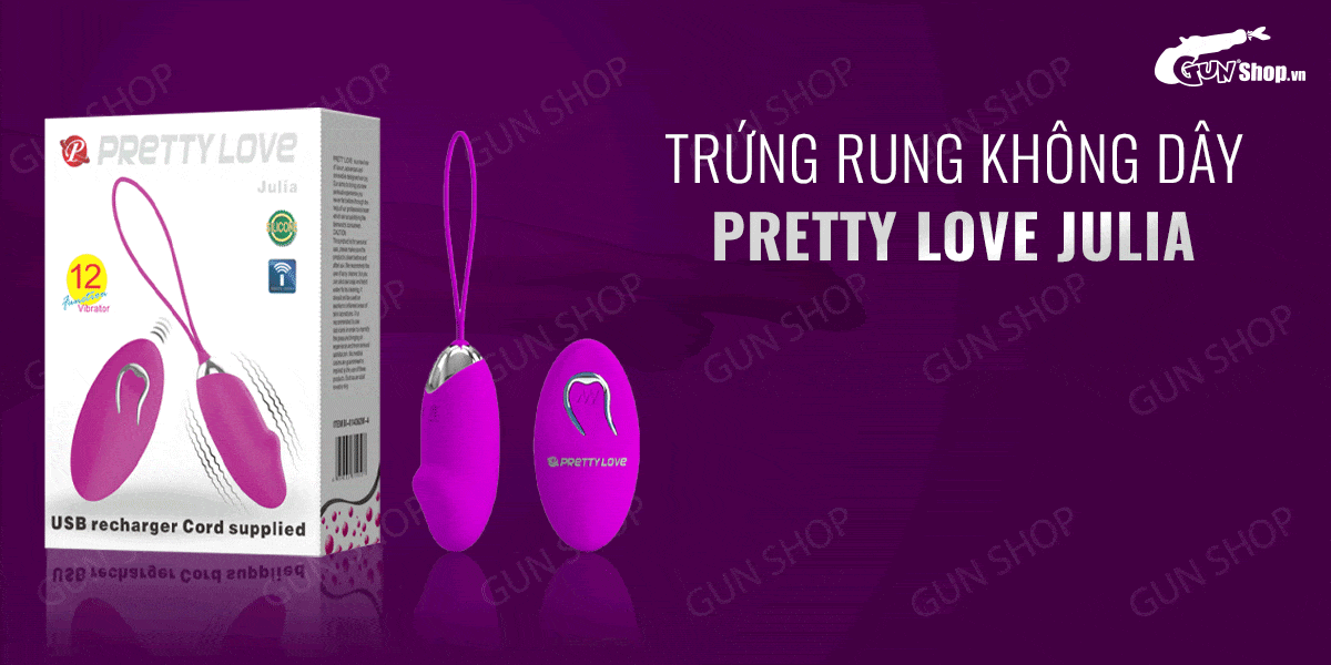  So sánh Trứng rung không dây 12 chế độ rung sạc điện - Pretty Love Julia nhập khẩu
