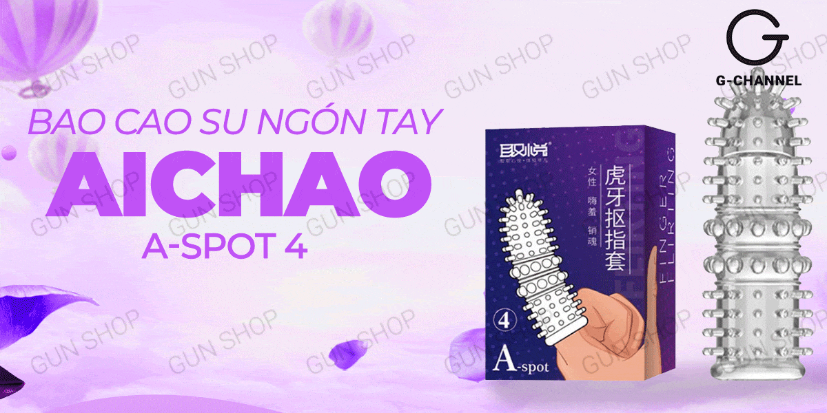 Mua Bao cao su ngón tay Aichao A-spot 4 - Gai nổi lớn - Hộp 1 cái loại tốt Mua Bao cao su ngón tay Aichao A-spot 4 - Gai nổi lớn - Hộp 1 cái loại tốt