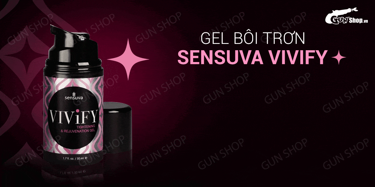 Kho sỉ Gel bôi trơn se khít âm đạo và tăng khoái cảm nữ - Sensuva Vivify - Chai 50ml loại tốt Kho sỉ Gel bôi trơn se khít âm đạo và tăng khoái cảm nữ - Sensuva Vivify - Chai 50ml loại tốt