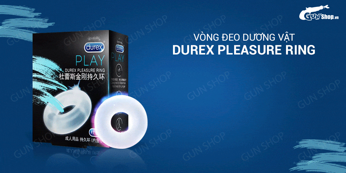  Đại lý Vòng đeo dương vật tăng khoái cảm kéo dài thời gian - Durex Pleasure Ring giá sỉ