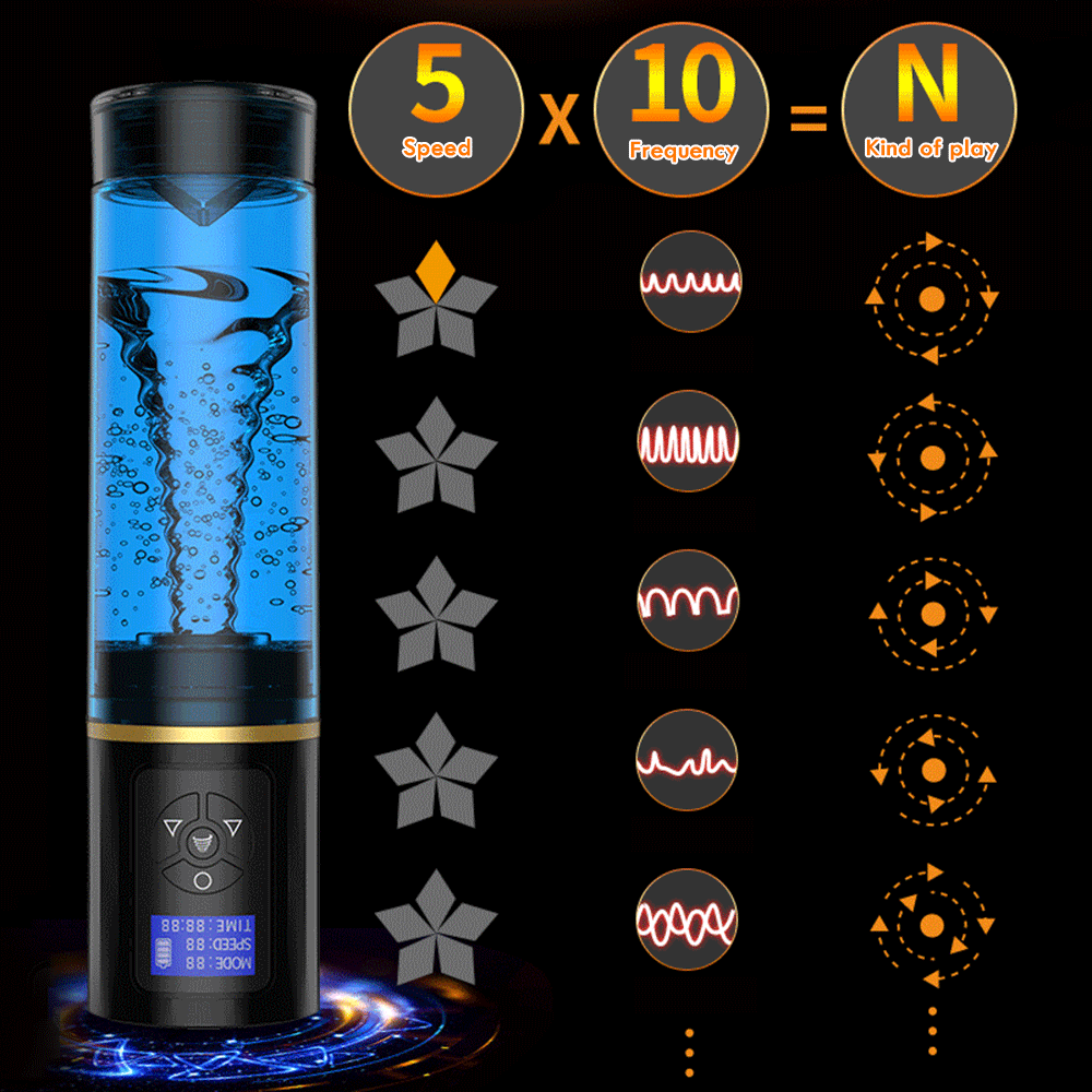  Bán Máy tập tăng kích thước dương vật tự động màn hình LCD có massage bằng nước dùng sạc - Mioyy chính hãng