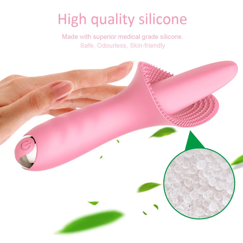  Bỏ sỉ Lưỡi liếm tình yêu 10 chế độ rung liếm silicon siêu mềm gai nổi mới nhất