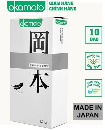 Giá sỉ Bao cao su Okamoto Skinless Skin Purity 10 cái không mùi siêu mỏng có tốt không? Giá sỉ Bao cao su Okamoto Skinless Skin Purity 10 cái không mùi siêu mỏng có tốt không?