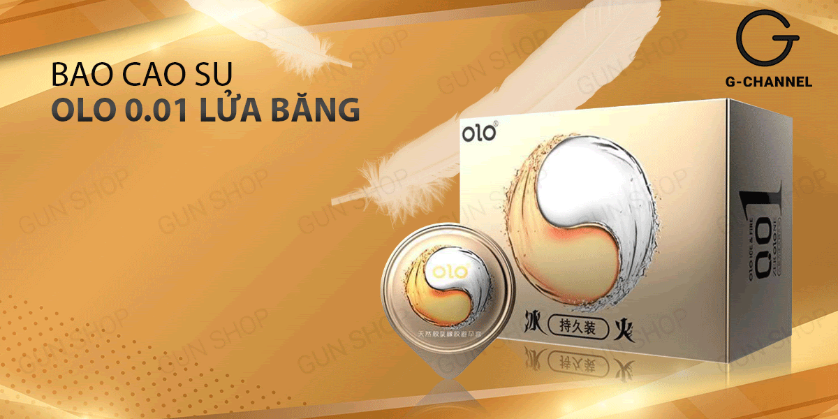  Bán Bao cao su OLO 0.01 Lửa Băng - Siêu mỏng kéo dài thời gian - Hộp 10 cái chính hãng