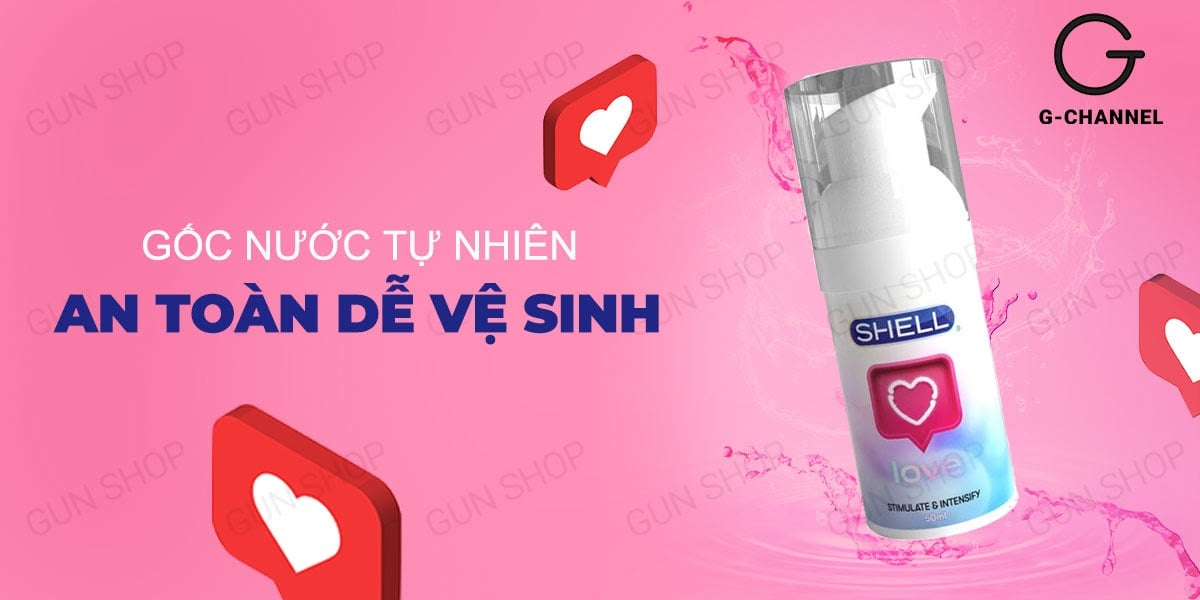 Sỉ Gel bôi trơn tăng khoái cảm nữ - Shell Love - Chai 50ml có tốt không? Sỉ Gel bôi trơn tăng khoái cảm nữ - Shell Love - Chai 50ml có tốt không?