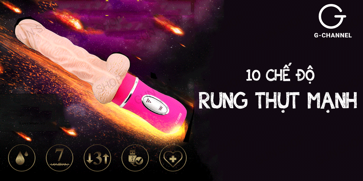  Sỉ Dương vật giả cao cấp Ailighter rung thụt toả nhiệt giống thật cầm tay giá tốt