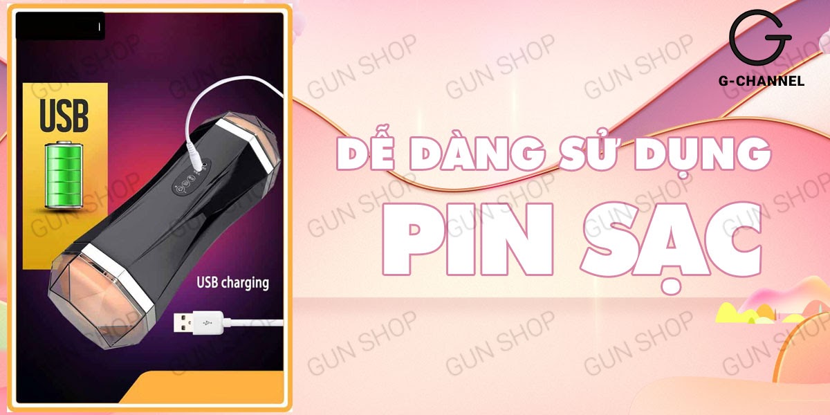  Phân phối Âm đạo giả 2 đâu đa năng sạc điện - Jiuai hàng mới về