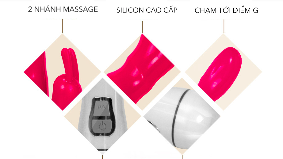  Kho sỉ Dương vật giả silicon rung mạnh giá rẻ có nhánh massage điểm G vibrator giá tốt