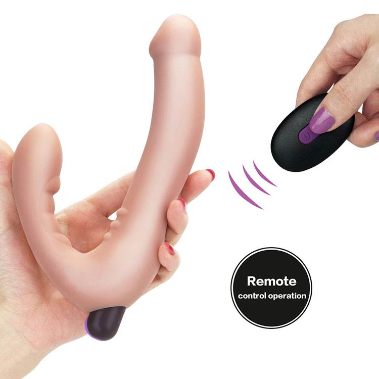 Review Dương vật giả 2 đầu Lovetoy Ijoy Strapless 10 chế độ rung sạc điện mới nhất