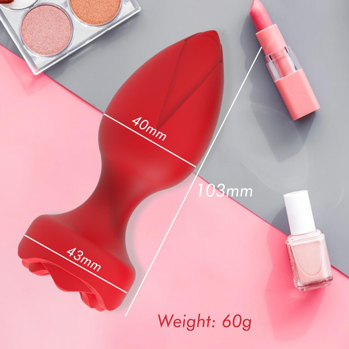  Sỉ Phích Cắm Hậu Môn Hình Hoa Hồng Có Rung Điều Khiển Từ Xa giá rẻ