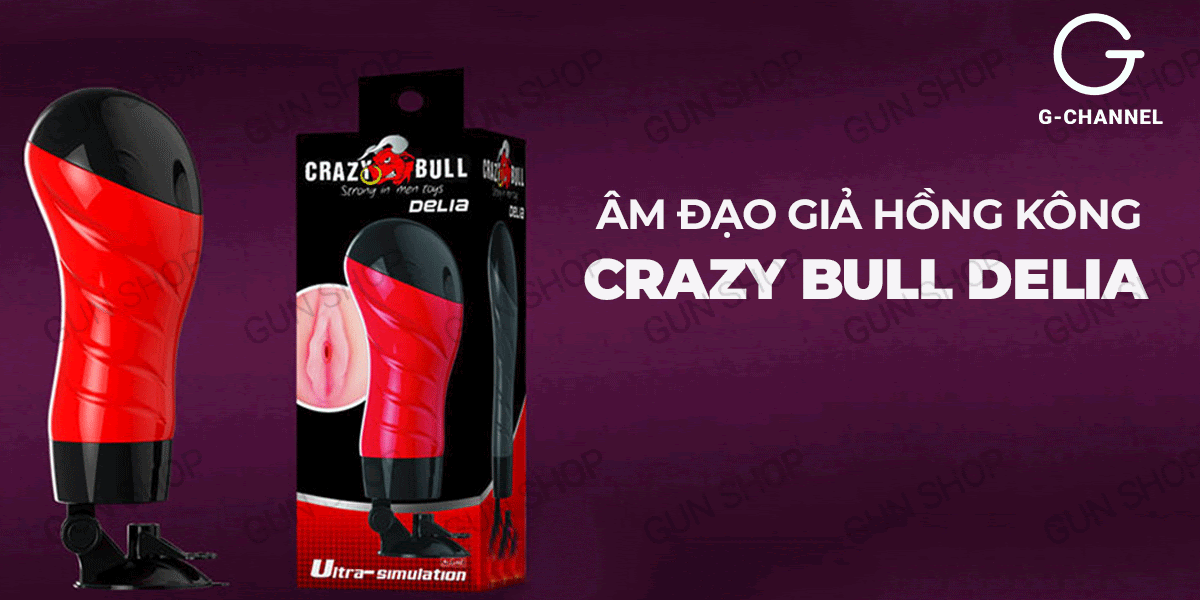  Bảng giá Âm đạo giả dính tường 12 tần số rung - Crazy Bull Red Delia chính hãng