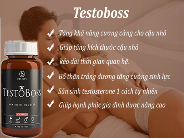  Bỏ sỉ Thuốc Testoboss chính hãng USA tăng cường sinh lý phái mạnh rất tốt hàng xách tay