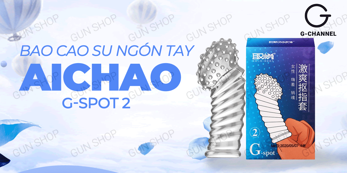 Sỉ Bao cao su ngón tay dài Aichao G-spot 2 - Gai nổi lớn - Hộp 1 cái chính hãng Sỉ Bao cao su ngón tay dài Aichao G-spot 2 - Gai nổi lớn - Hộp 1 cái chính hãng