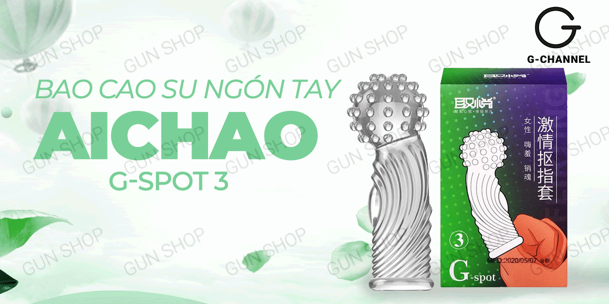 Địa chỉ bán Bao cao su ngón tay Aichao G-spot 3 - Gai nổi lớn - Hộp 1 cái hàng xách tay Địa chỉ bán Bao cao su ngón tay Aichao G-spot 3 - Gai nổi lớn - Hộp 1 cái hàng xách tay
