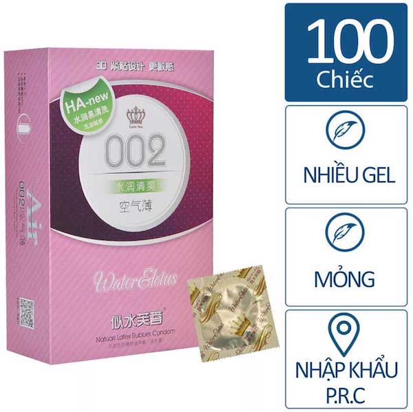  Giá sỉ Bao cao su HA 002 Water Lotus siêu mỏng nhập khẩu