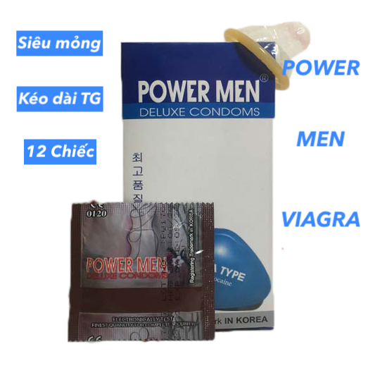 Cung cấp Bao cao su Powermen Viagra Type siêu mỏng Power Men kéo dài thời gian chính hãng Cung cấp Bao cao su Powermen Viagra Type siêu mỏng Power Men kéo dài thời gian chính hãng