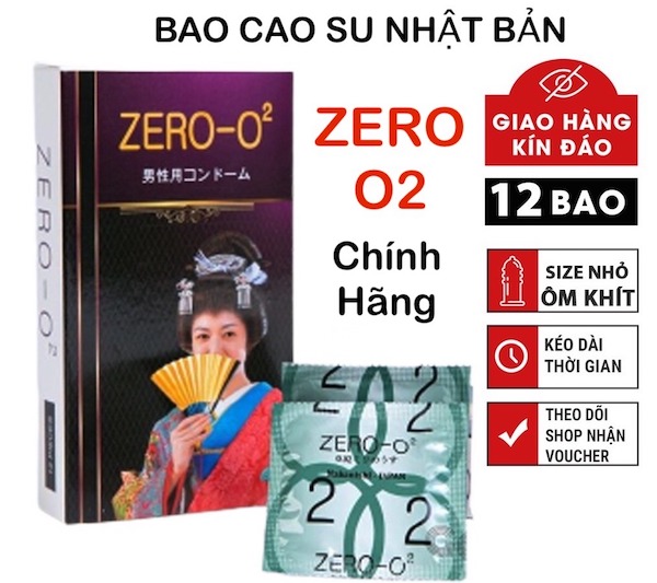 Giá sỉ Bao cao su Zero O2 siêu mỏng chính hãng Nhật Bản - Hộp 12 cái hàng xách tay Giá sỉ Bao cao su Zero O2 siêu mỏng chính hãng Nhật Bản - Hộp 12 cái hàng xách tay