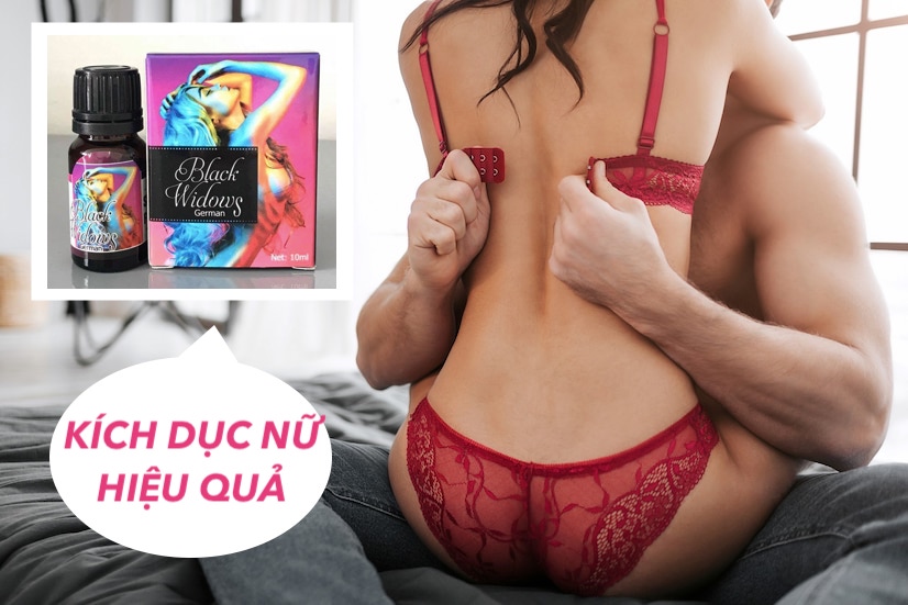  Nhập sỉ Thuốc kích dục nữ Black Widow German dạng nước không mùi cực mạnh giá rẻ giá sỉ