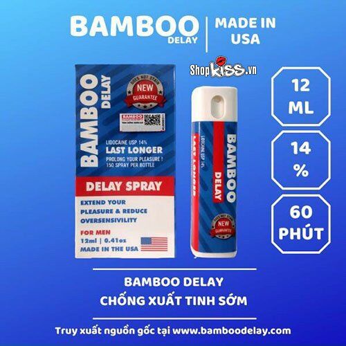  Sỉ Chai xịt chống xuất tinh sớm Bamboo Delay của Mỹ giá rẻ
