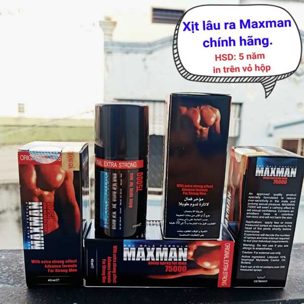  So sánh Chai Xịt Kéo Dài Thời Gian Maxman Delay Spray For Men 75000 cao cấp