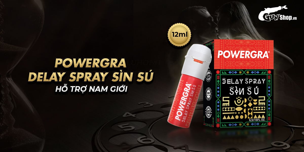  Thông tin Chai xịt Powergra Delay Spray Sìn Sú kéo dài thời gian - Chai 12ml cao cấp