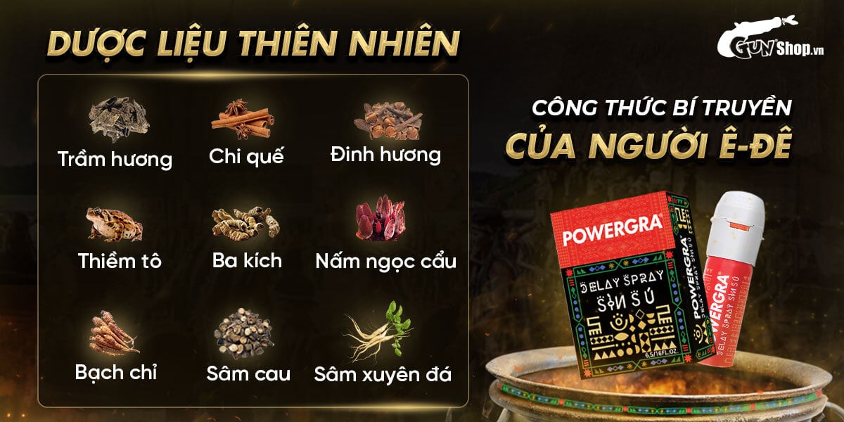  Thông tin Chai xịt Powergra Delay Spray Sìn Sú kéo dài thời gian - Chai 12ml cao cấp