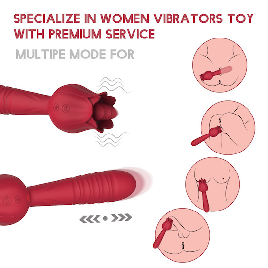 Địa chỉ bán Dương vật giả 2 đầu rung thụt kèm lưỡi liếm hình bông hoa hồng chày rung massage mới nhất Địa chỉ bán Dương vật giả 2 đầu rung thụt kèm lưỡi liếm hình bông hoa hồng chày rung massage mới nhất