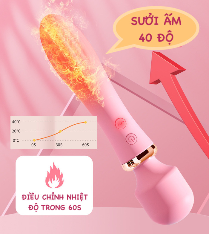 Phân phối Chày rung 2 đầu LiLo không dây toả nhiệt máy massage điểm G hàng xách tay