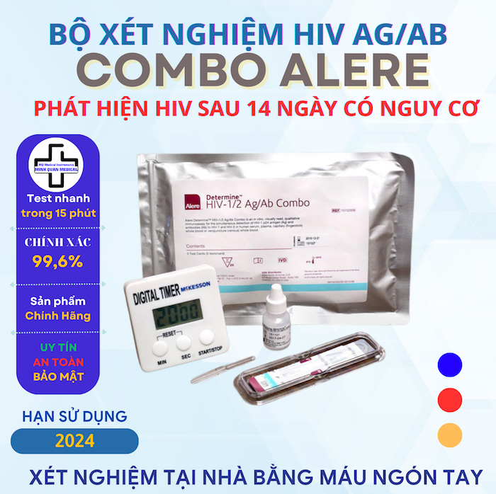 Bỏ sỉ Que test HIV Alere combo Ag/Ab sau 14 ngày phát hiện HIV chính xác giá sỉ Bỏ sỉ Que test HIV Alere combo Ag/Ab sau 14 ngày phát hiện HIV chính xác giá sỉ