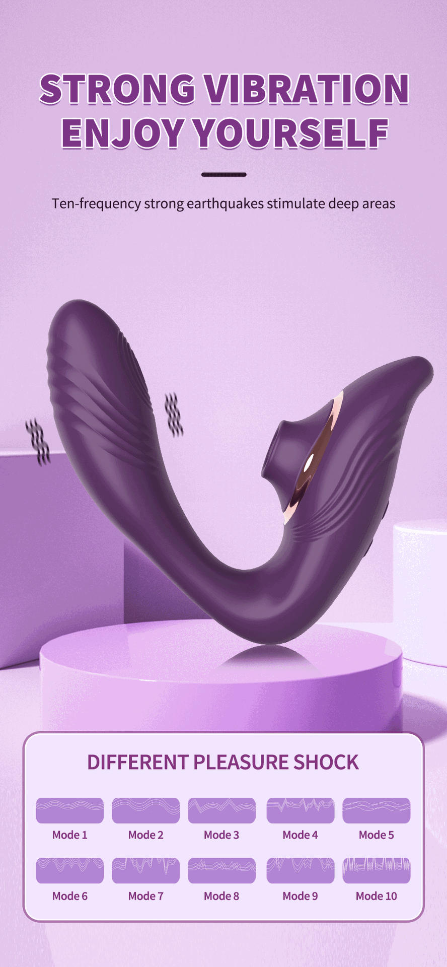  Sỉ Máy massage 2 đầu Becky rung bú hút kích thích âm đạo và điểm G cao cấp