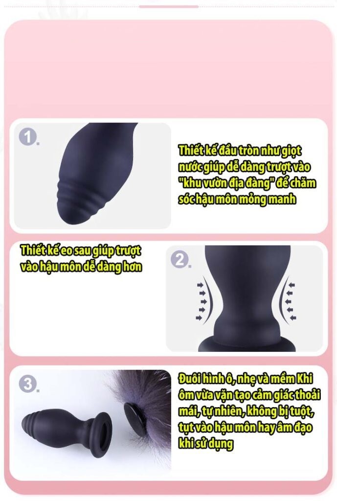 Bán Đuôi Cáo SiliCon Cosplay Có Rung Điều Khiển Từ Xa Đuôi Chồn Cắm Hậu Môn loại tốt Bán Đuôi Cáo SiliCon Cosplay Có Rung Điều Khiển Từ Xa Đuôi Chồn Cắm Hậu Môn loại tốt