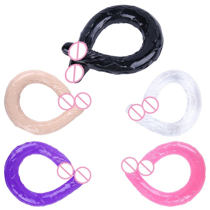  Bỏ sỉ Dương vật giả 2 đầu trong suốt Double Dong sextoy cho les đồng tính Nữ có tốt không?