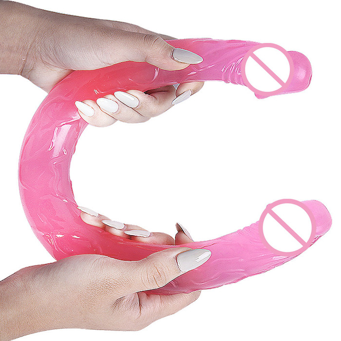  Bỏ sỉ Dương vật giả 2 đầu trong suốt Double Dong sextoy cho les đồng tính Nữ có tốt không?