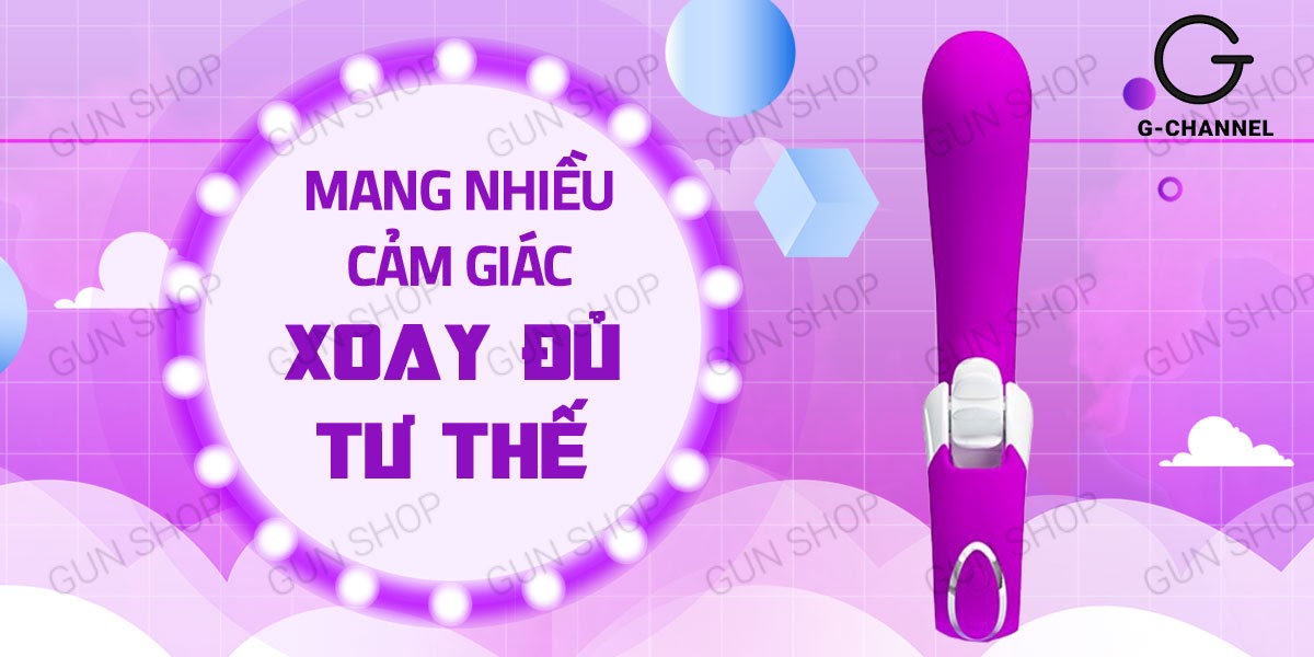  Sỉ Dương vật giả kết hợp lưỡi rung siêu mạnh sạc điện - Pretty Love Magic Lounge mới nhất