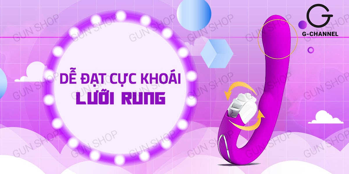  Sỉ Dương vật giả kết hợp lưỡi rung siêu mạnh sạc điện - Pretty Love Magic Lounge mới nhất